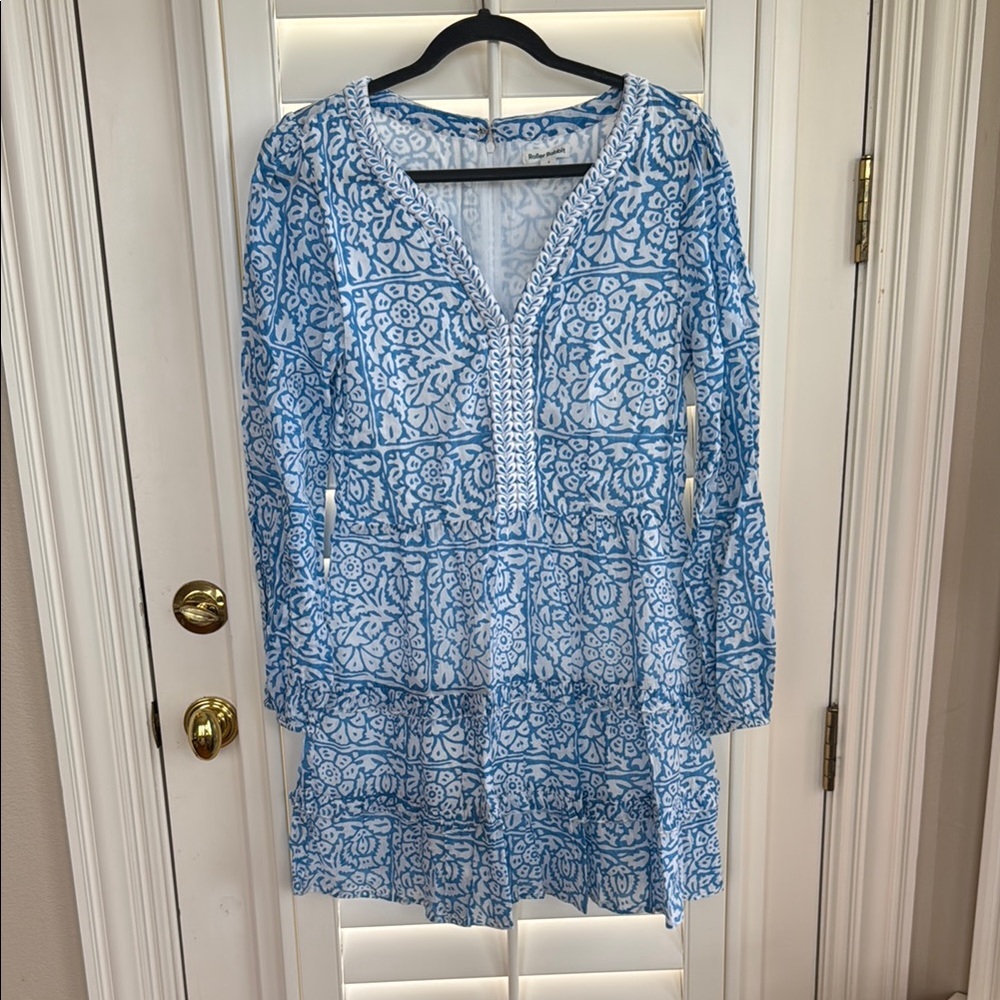 Roller Rabbit Blue and White Bell Sleeve Sundress